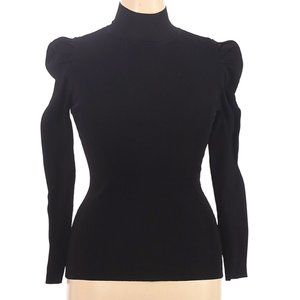 I.N.C. Black Puff Sleeve Turtleneck Sweater XL